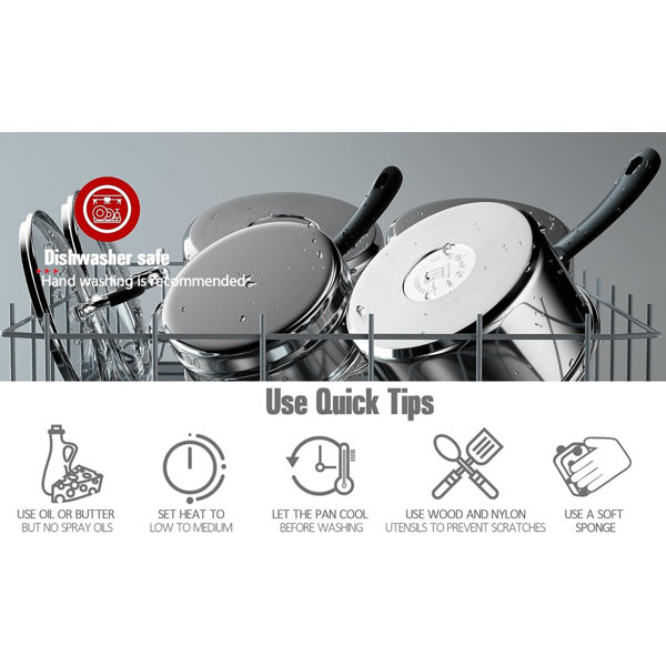 Cook N Home 2 Quarts Double Boiler, Stainless Steel Melting Pot for